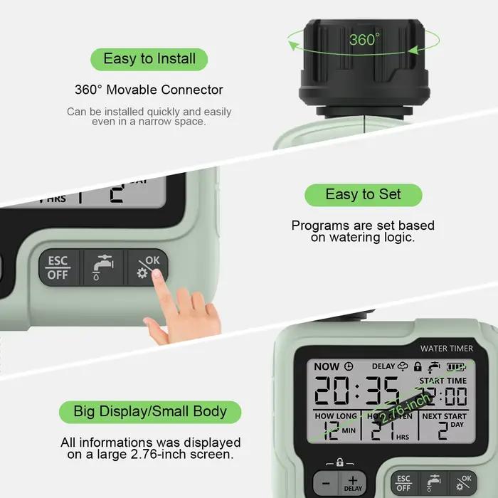 322 automatique minuterie d'eau jardin numérique Machine d'irrigation arroseur Intelligent utilisé en plein air pour