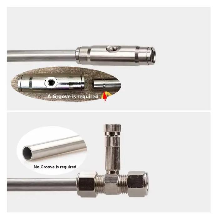 Tuyau d'acier inoxydable à haute pression de 9.52mm 3/8" pour des raccords de système de refroidissement par brumisation