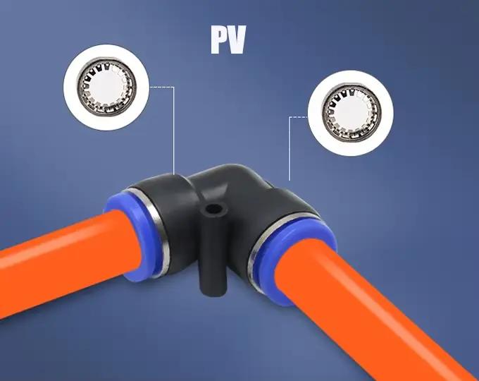Raccords pneumatiques, connecteurs de tuyaux, raccords rapides pour air et eau, raccords à enfoncer