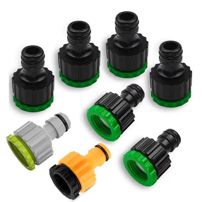 Connecteur de robinet de tuyau d'arrosage 3/4 pouces et 1/2
