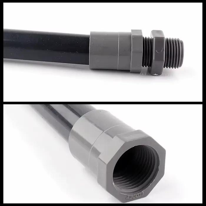 Joendoco-Tuyau d'Eau d'Irrigation de Jardin, Filetage Femelle en PVC, Connecteur Droit, Précieux, Po