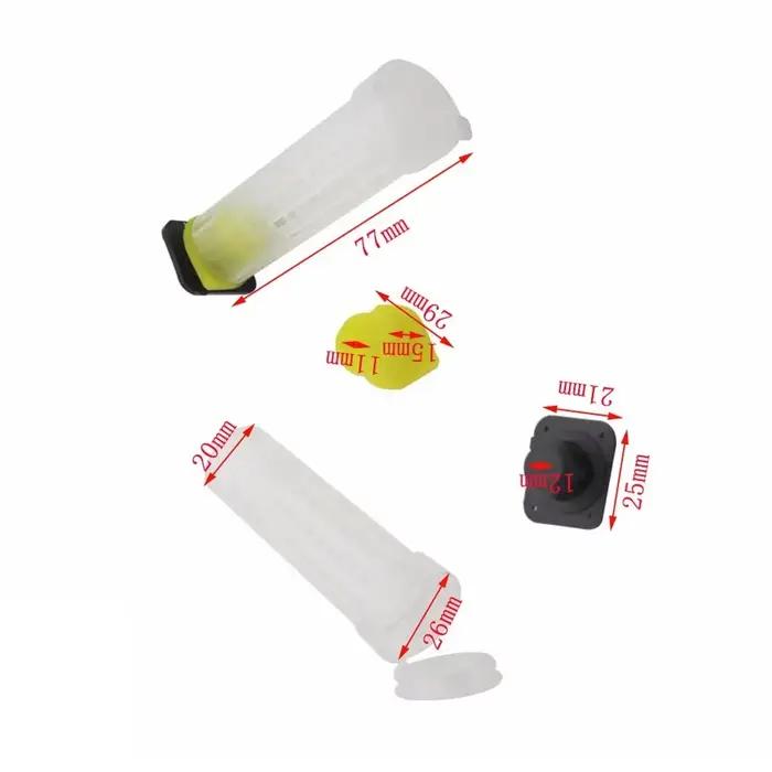 20 pièces reine cage couvercle arrière receveur reine cellules en plastique abeilles boîte cages abe