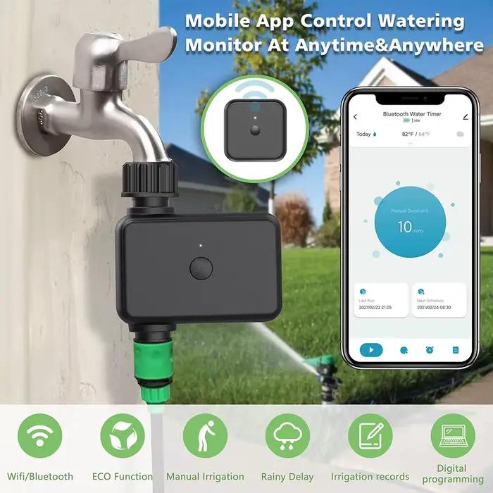 Système d'arrosage automatique minuterie intelligente Wi-Fi valve d'eau pour jardin programmable en ligne à distance occasions spéciales