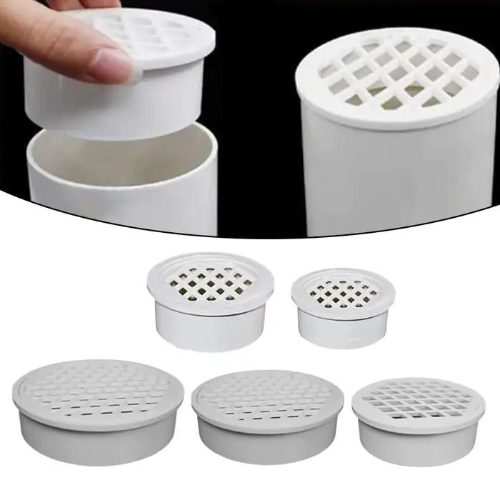 Tuyau de drainage rond en PVC avec couvercle de drain de sol
