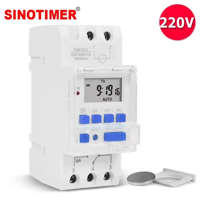 Minuteur numérique programmable hebdomadaire SINOTIMER 7 jours