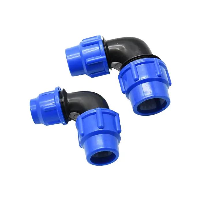 Connecteur rapide de Tube PE réduisant le coude, séparateur d'eau en T 63/50/40/32/25/20mm, coupleur