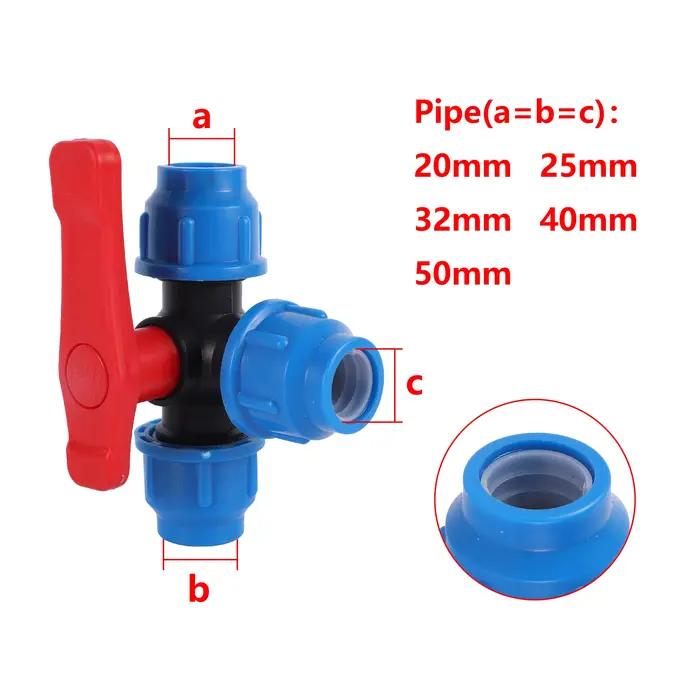 20/25/32/40/50mm PVC PE tuyau robinet inverseur en plastique rapide