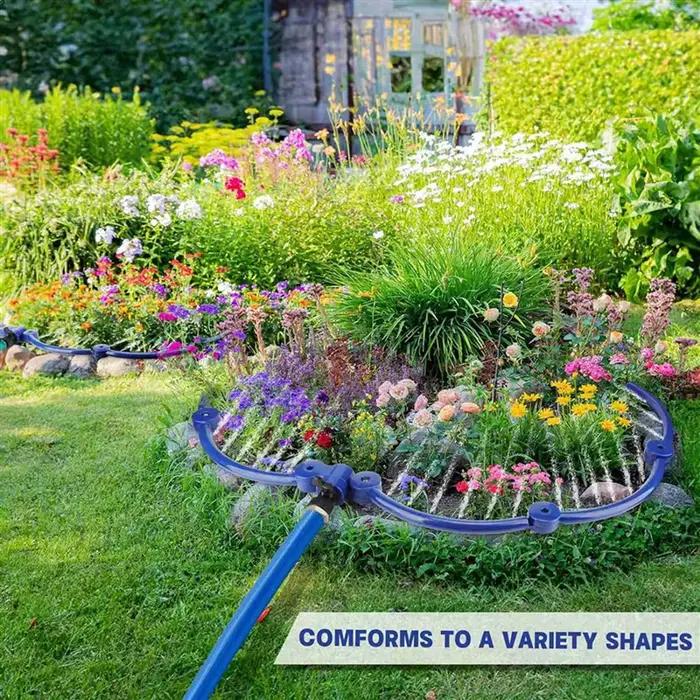 Système d'arrosage d'arbre 360° avec anneau d'irrigation pour jeunes arbres, arbustes, légumes et fleurs jardinage durable