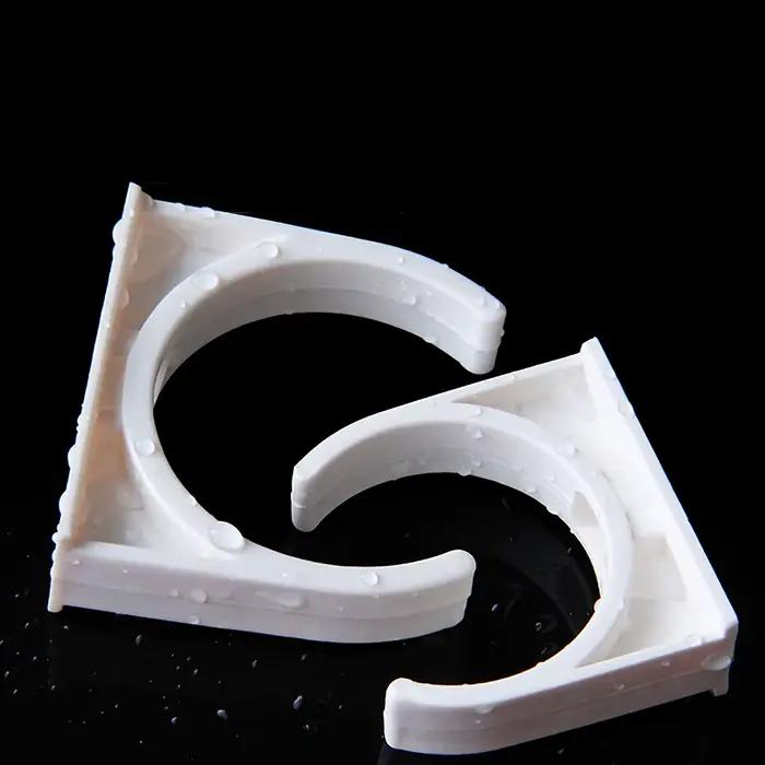 Collier de serrage de tuyau en PVC pour irrigation de jardin aquarium joint de fixation support de tuyau d'eau polyvalent 20 à 50mm 2 à 10 pièces