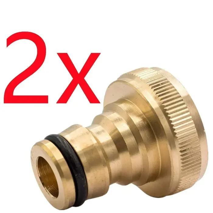 Robinet en laiton 3/4 femelle 1/2 connecteur rapide Machine à laver tuyau d'eau de jardin adaptateur à connexion