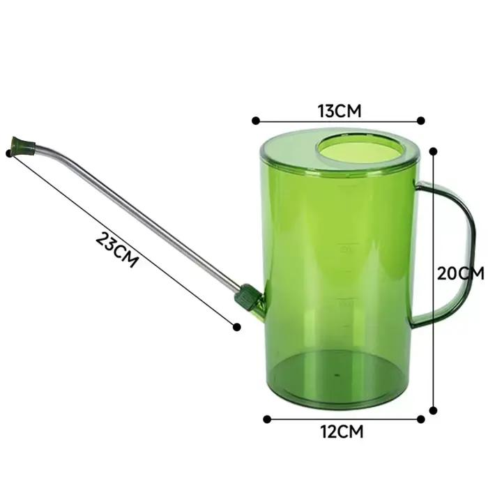 Arrosoir en plastique de qualité supérieure 2L avec embouchure en acier inoxydable pour plantes d'intérieur et extérieures occasions de jardinage fleuri jardin balcon