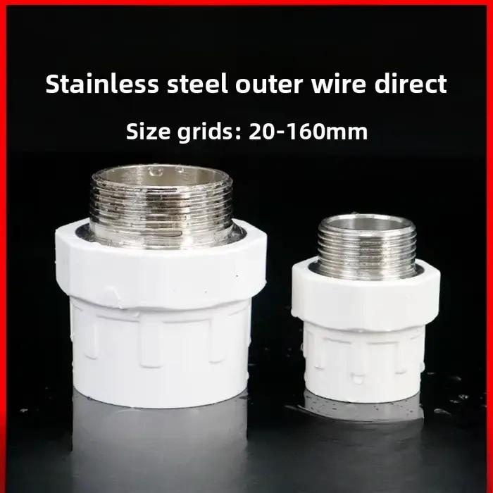 20/25/32/40/50/63/75mm filetage mâle en laiton PVC droit 1/2 "3/4" 1 "1.2" 1.5 "2" 2.5 "connecteur réducteur