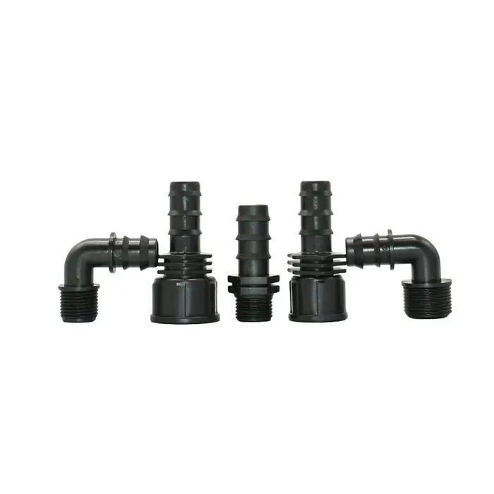 Connecteur de tuyau en plastique, filetage 1/2 3/4 1 pouce à 16/20/25mm, raccord de tuyau en plastiq
