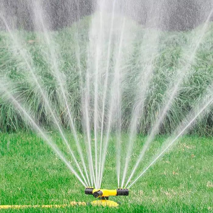 Arroseur rotatif automatique 360° pour jardin, irrigation uniforme, conception stable et ergonomique, idéal pour pelouses et jardins résidentiels occasions spéciales