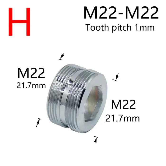 Coupleur de robinet d'eau M16 M18 M20 M22 M24 M28, connecteur fileté pour barboteur, accessoires de