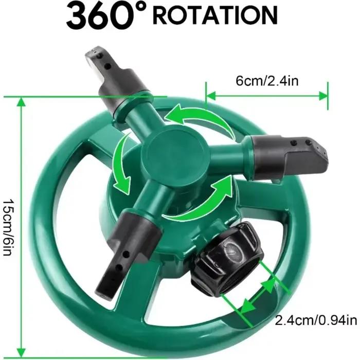 Arroseur automatique rotatif à 360 degrés pour jardin et pelouse – Matériel d'irrigation
