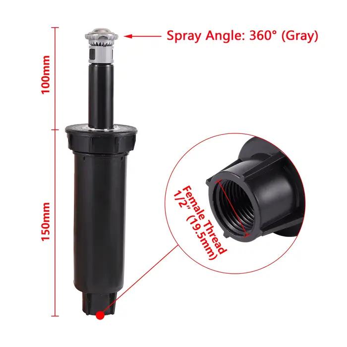 Réglable 360 ° 45 ° ~270 ° Arroseur Pop-Up enterré 1/2 "filetage interne jardin pelouse Irrigati