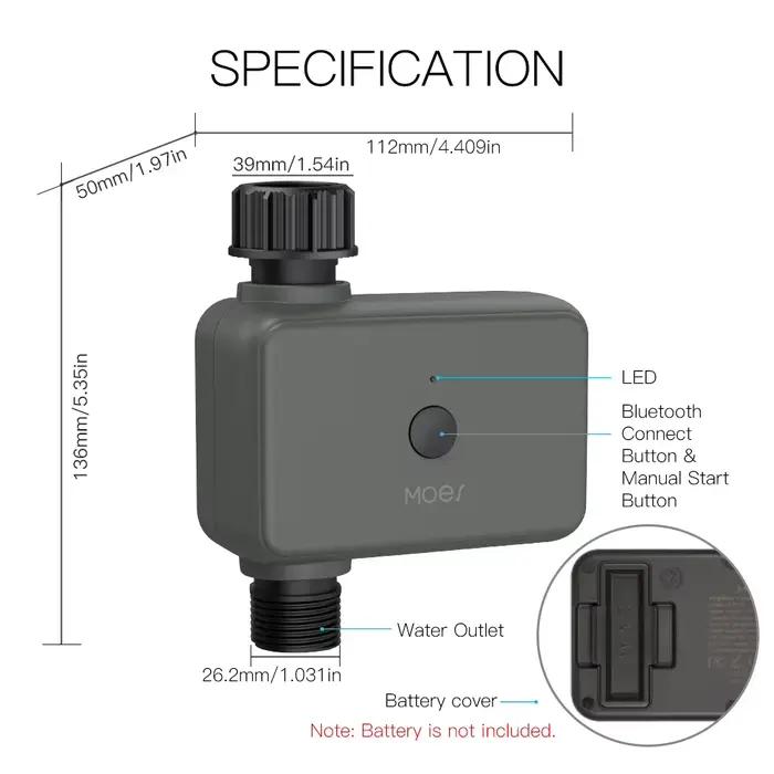 Minuterie d'Arrosage Intelligente Bluetooth Programmable avec Mode de Pluie Adaptatif pour Gestion Efficace de L'eau Occasions Spéciales