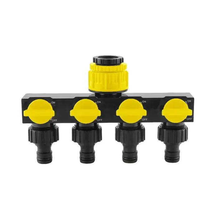 Distributeur de tuyau d'arrosage 4 voies