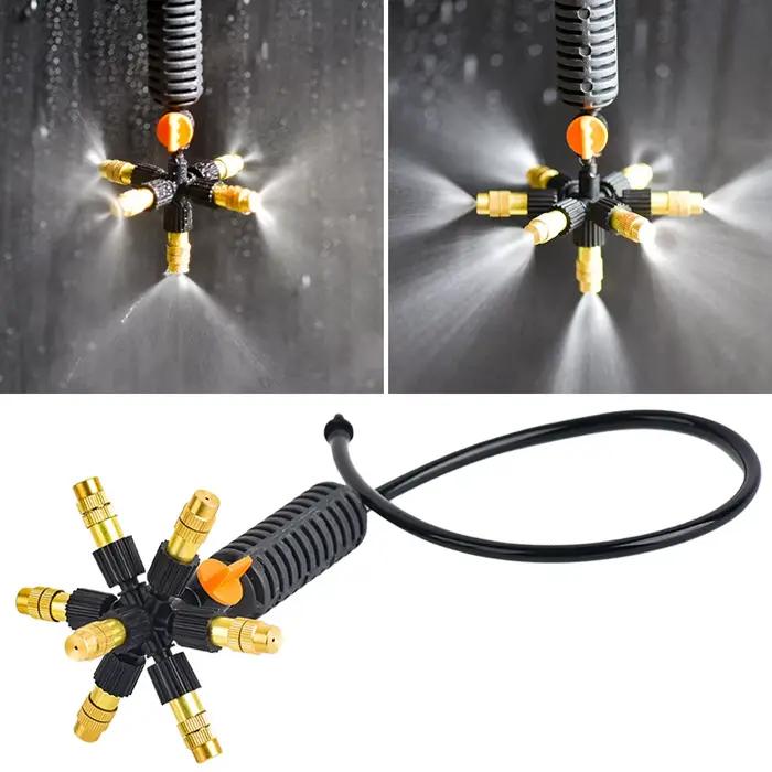 Brumisation suspendue 5/7 voies réglable en laiton plastique arroseur buse de refroidissement arrose