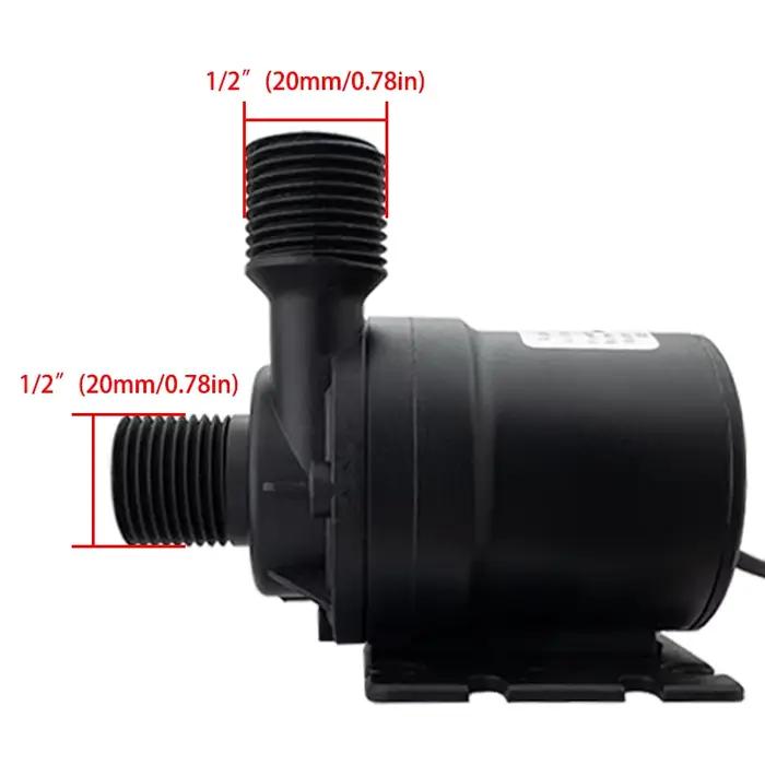 Pompe submersible sans balais DC12V DC24V 1000L/H, hauteur de refoulement 8M, 1/2'', silencieuse, ét