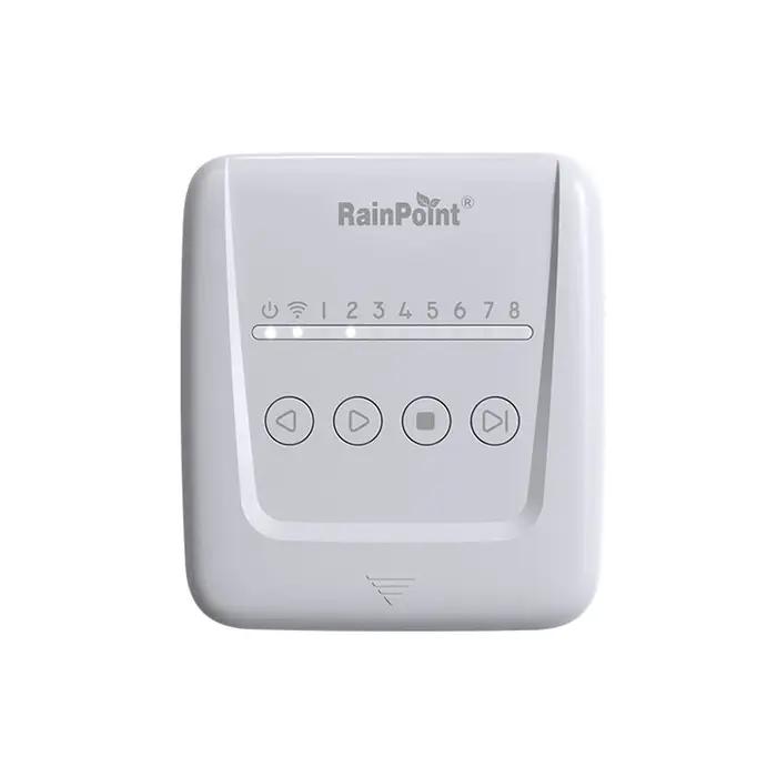 Contrôleur d'irrigation WiFi Rainpoint minuterie d'arrosage intelligent 8 zones système d'arrosage basé sur les données météorologiques jardinage automatique application gratuite gestion collaborative jardin verdoyant économie d'eau installation facile pour propriétaires de jardins
