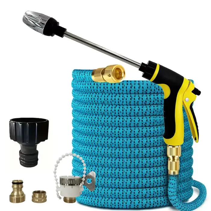 Pistolet d'arrosage haute pression pour lavage de voiture, flexible, avec fonction mousse, pour jard