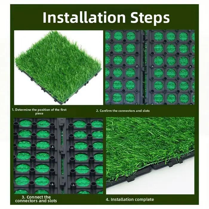 Dalles de gazon artificiel DIY pour jardin