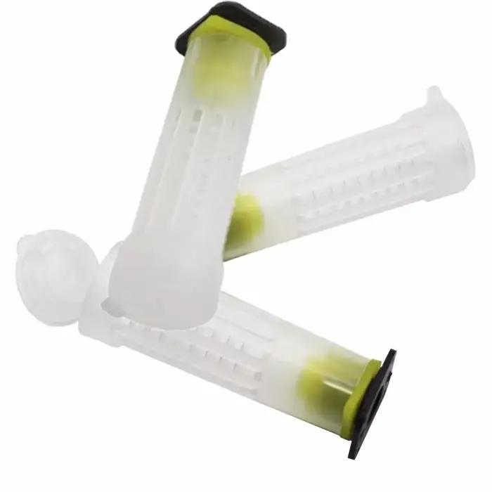 20 pièces reine cage couvercle arrière receveur reine cellules en plastique abeilles boîte cages abe
