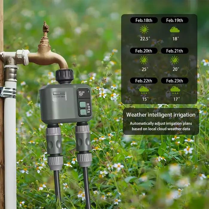 Programmateur d'arrosage intelligent Wifi RF433 pour jardin