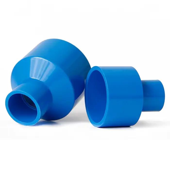 Connecteur PVC réducteur droit pour tuyau d'eau 20/25/32/40/50/63/75/90/110/125/160/200mm en blanc/bleu/gris pour plomberie et arrosage domestique