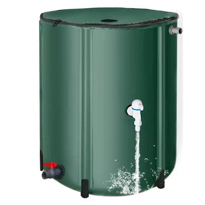 Réservoir de récupération d'eau de pluie pliable en plastique pour jardin 50L-1000L kit d'arrosage durable et économique pour la culture de plantes en plein air