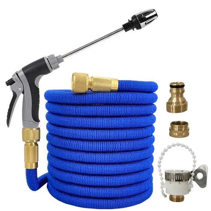 Tuyau d'arrosage extensible flexible de haute qualité avec pistolet pulvérisateur