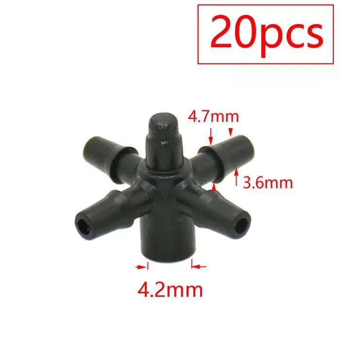 2L 4L 8L goutteur Irrigation 2/4 voies flèche compte-gouttes connecteur croix séparateur d'eau émetteur goutte