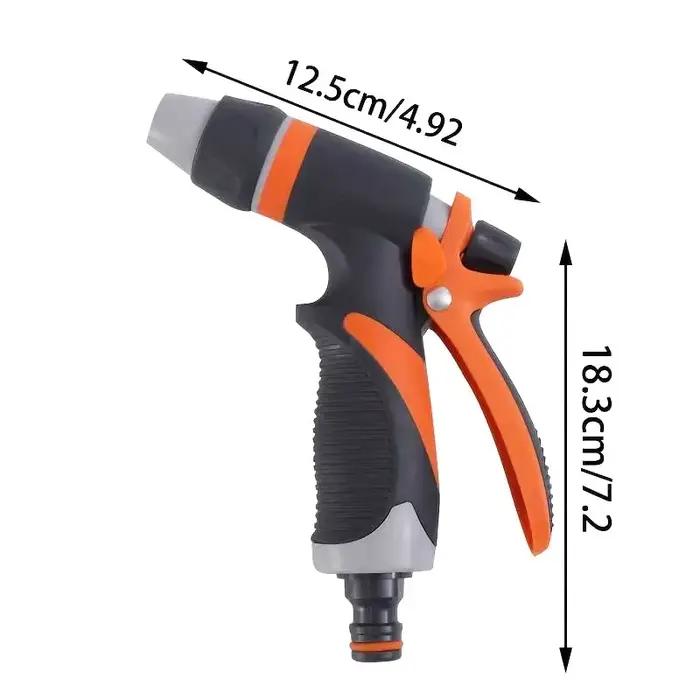 Buse de tuyau d'arrosage haute pression pistolet à eau à jet réglable pour lavage de voitures arrosage du jardin nettoyage du jardin occasionnels usage de jardinage et entretien de véhicules