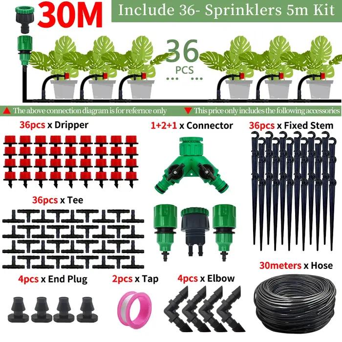Kit de système d'arrosage automatique pour jardin