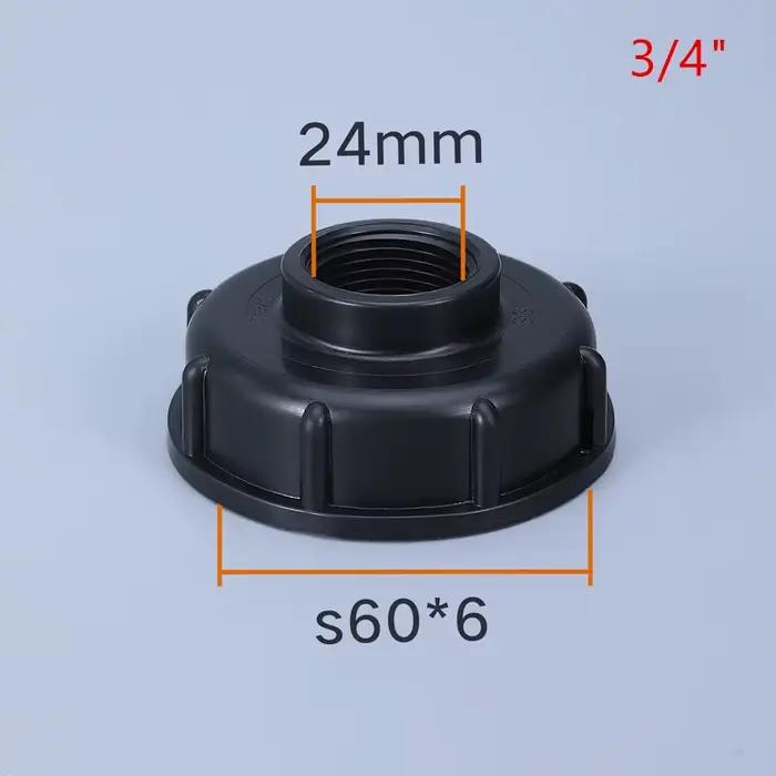 Raccords de réservoir IBC Durables S60X6 Connecteurs d'eau de jardin Polyvalents Adaptateurs de Remplacement de Valve de Réservoir Occasions Spéciales
