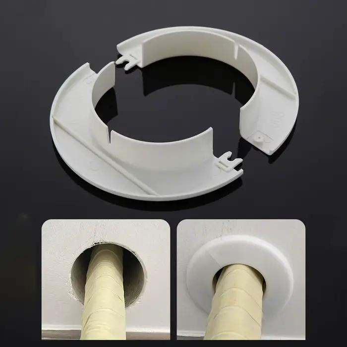 Couvercle de trou de tuyaux PP 40-80mm pour installation de climatisation et de chauffage, couleurs variées pour améliorer l'esthétique de votre intérieur, facile à installer, résistance aux variations de température, pour tous les projets de rénovation et de maintenance de votre habitat