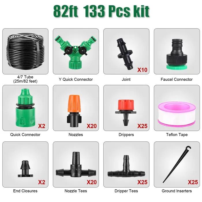 Système d'irrigation, outils de jardin
