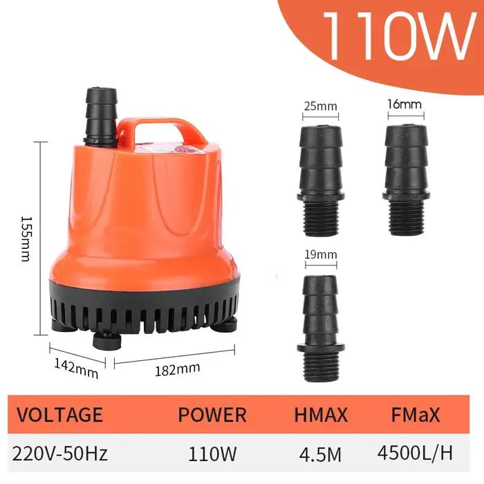 Pompe à eau d'aspiration inférieure 30W 45W 60W 85W 110W 220V