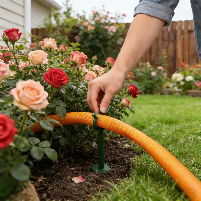 Support de tuyau d'arrosage de jardin