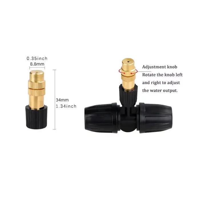 Lot de 5 buses d'arrosage automatiques pour jardin atomisantes réduction de la poussière irrigation fleurs humidification intérieur refroidissement serre occassions spéciales