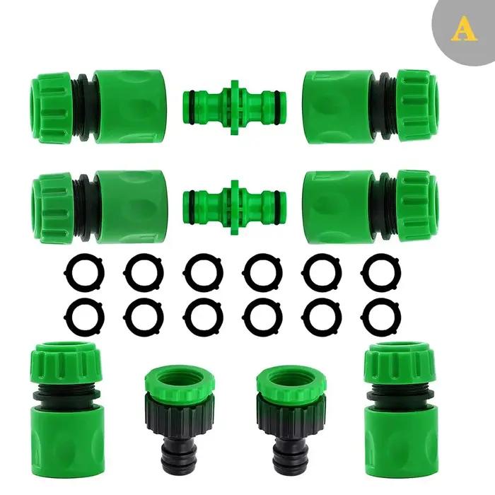 Raccord rapide double mâle ABS 1/2 po pour tuyau d'arrosage de jardin