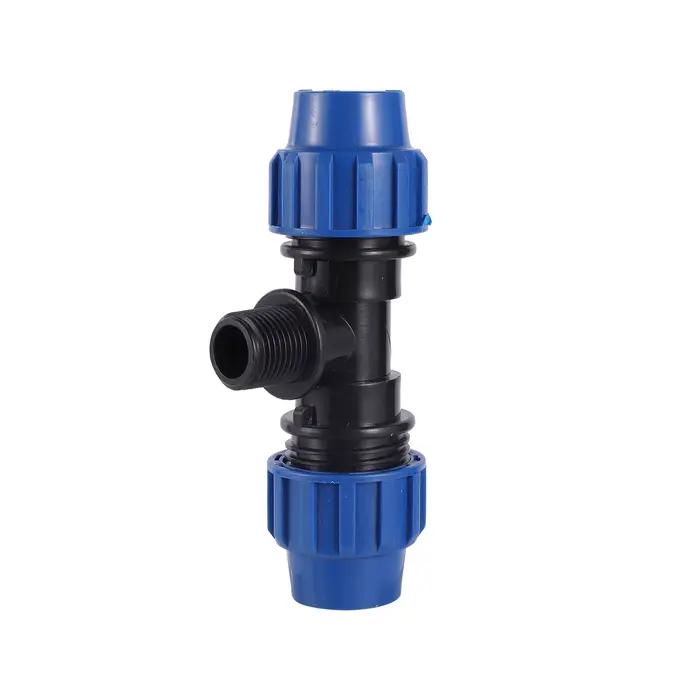 Raccords de tuyaux connecteur PE 20MM 25MM 32MM, Tube d'eau direct 1/2 "3/4" 1 ", filetage mâle, rac